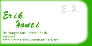 erik honti business card